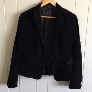 Banana Republic black velvet jacket